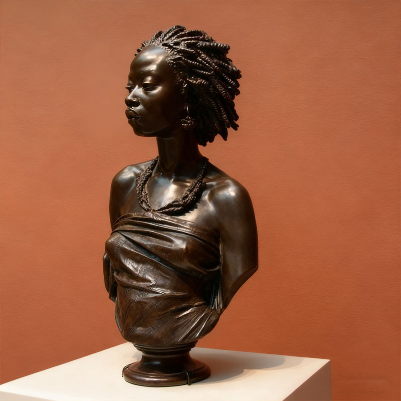 ব্রোঞ্জ-প্রভাব ফাইবারগ্লাস মানব ভাস্কর্য আবক্ষ