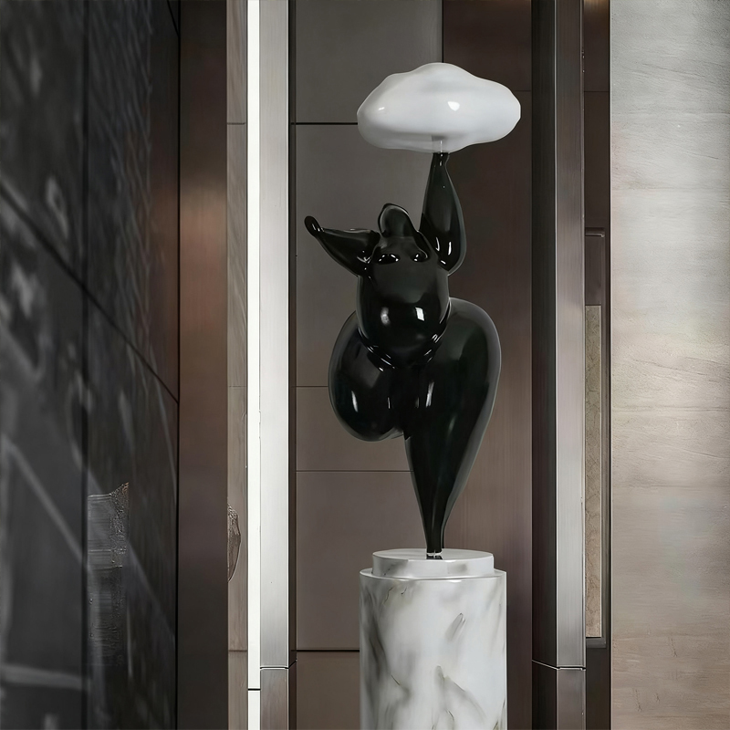 ক্লাউড-লিফটিং শৈলী ফাইবারগ্লাস আলংকারিক ভাস্কর্য